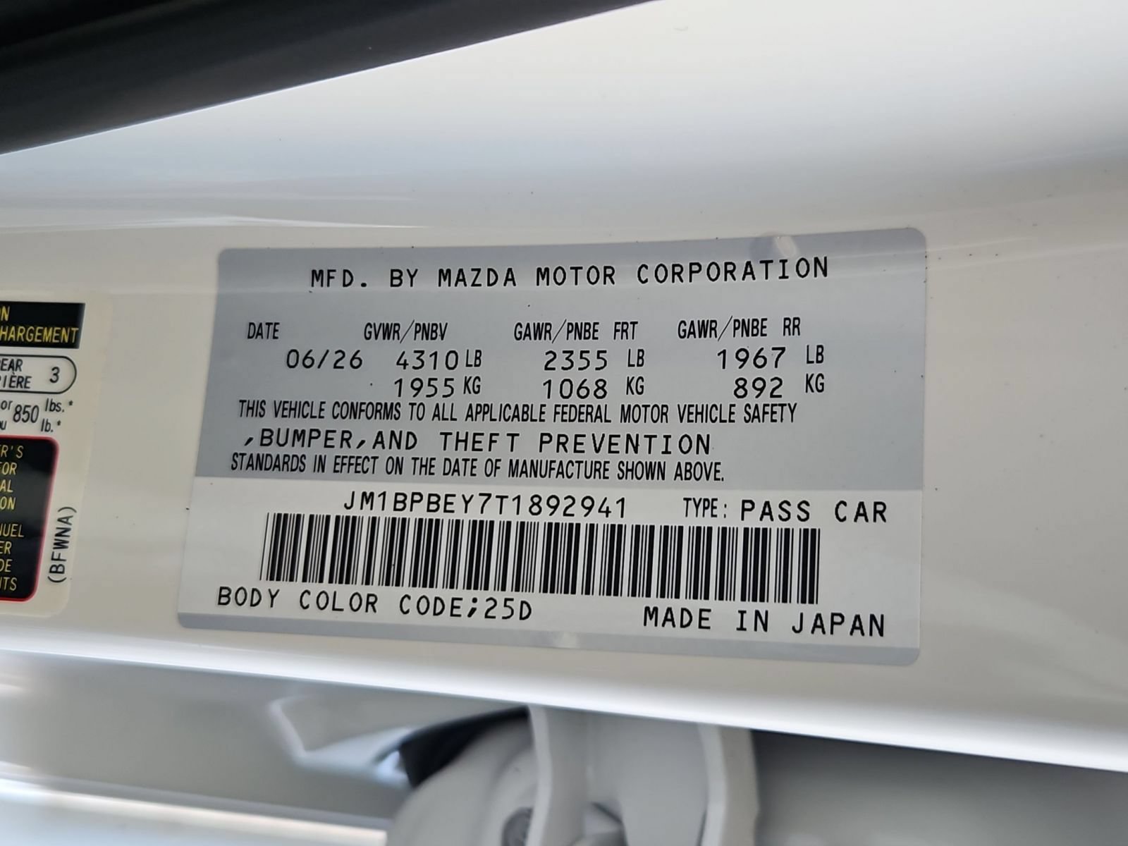 New 2026 MAZDA MAZDA3 2.5 Turbo Sedan w/Premium Plus AWD/4WD image 18