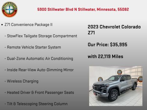 Used 2023 Chevrolet Colorado Z71 w/ Z71 Convenience Package 2 image 15