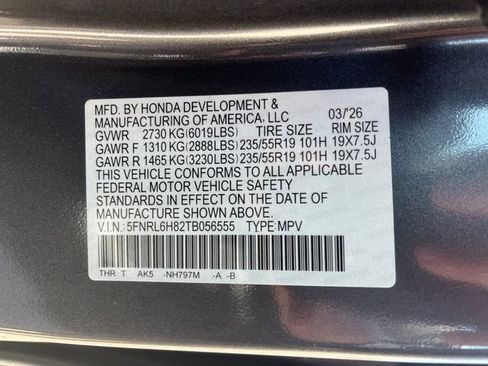 New 2026 Honda Odyssey Touring image 22