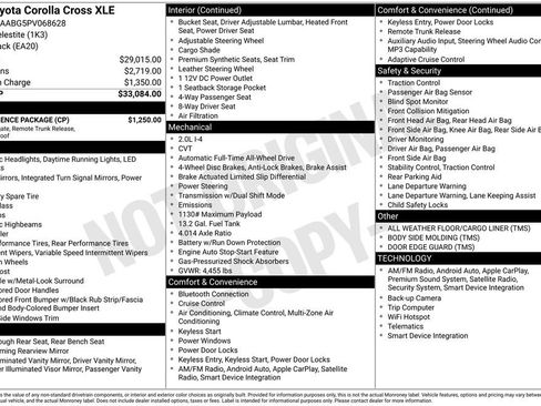 Used 2023 Toyota Corolla Cross XLE w/ Convenience Package AWD/4WD image 32