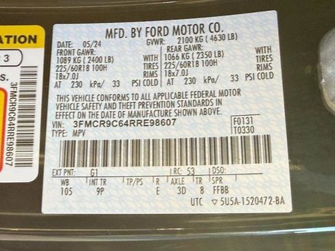 Certified 2024 Ford Bronco Sport Outer Banks image 26