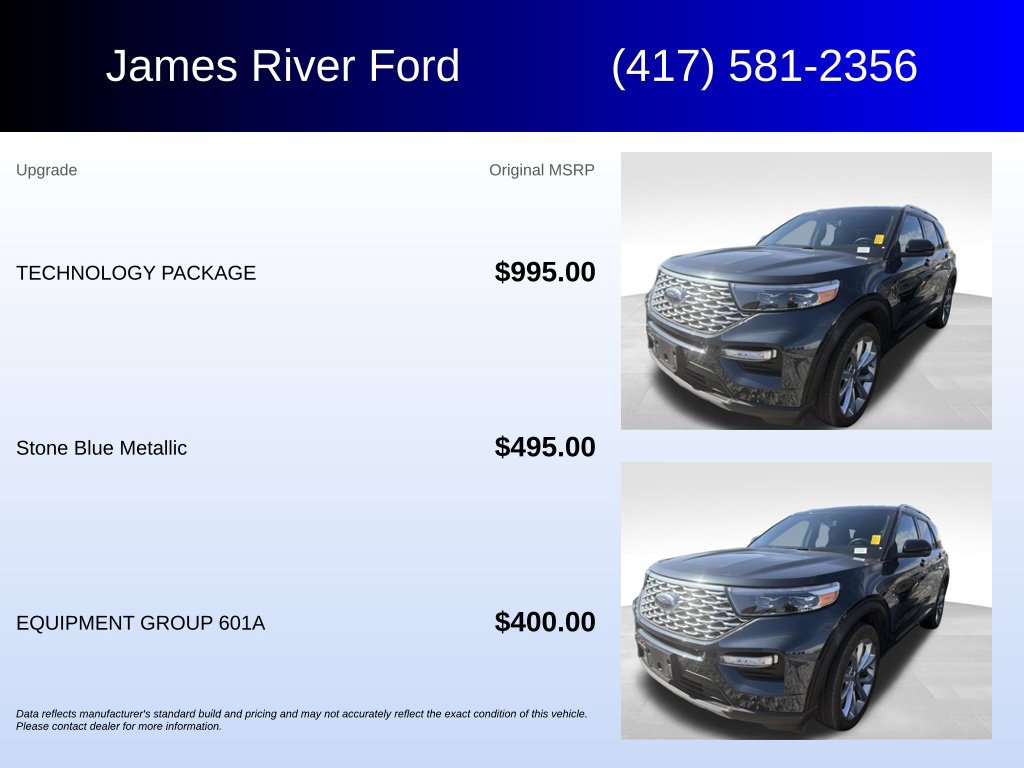 Used 2023 Ford Explorer Platinum w/ Technology Package AWD/4WD image 5