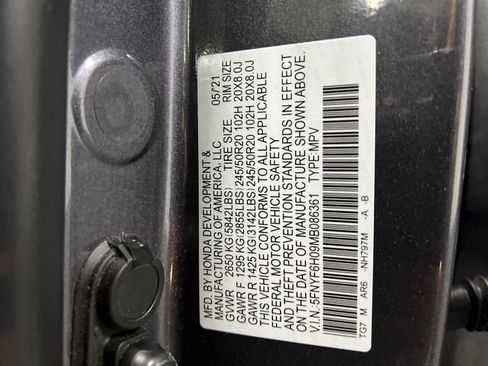 Used 2021 Honda Pilot Elite image 34