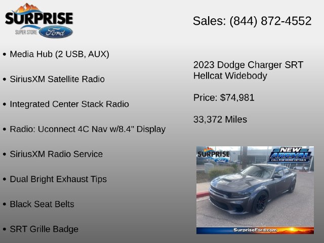 Used 2023 Dodge Charger SRT Hellcat w/ Navigation & Travel Group RWD image 22
