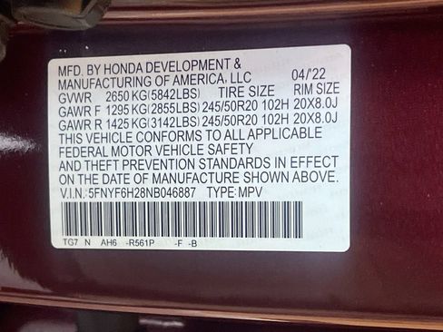 Used 2022 Honda Pilot Special Edition image 34