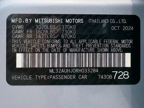 Used 2024 Mitsubishi Mirage ES FWD image 29
