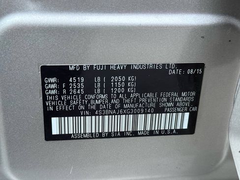 Used 2016 Subaru Legacy 2.5i Limited w/ Protection Package #1 (Disc) AWD/4WD image 37