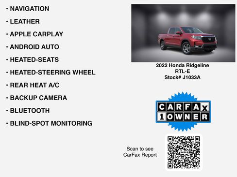Used 2022 Honda Ridgeline RTL-E image 7