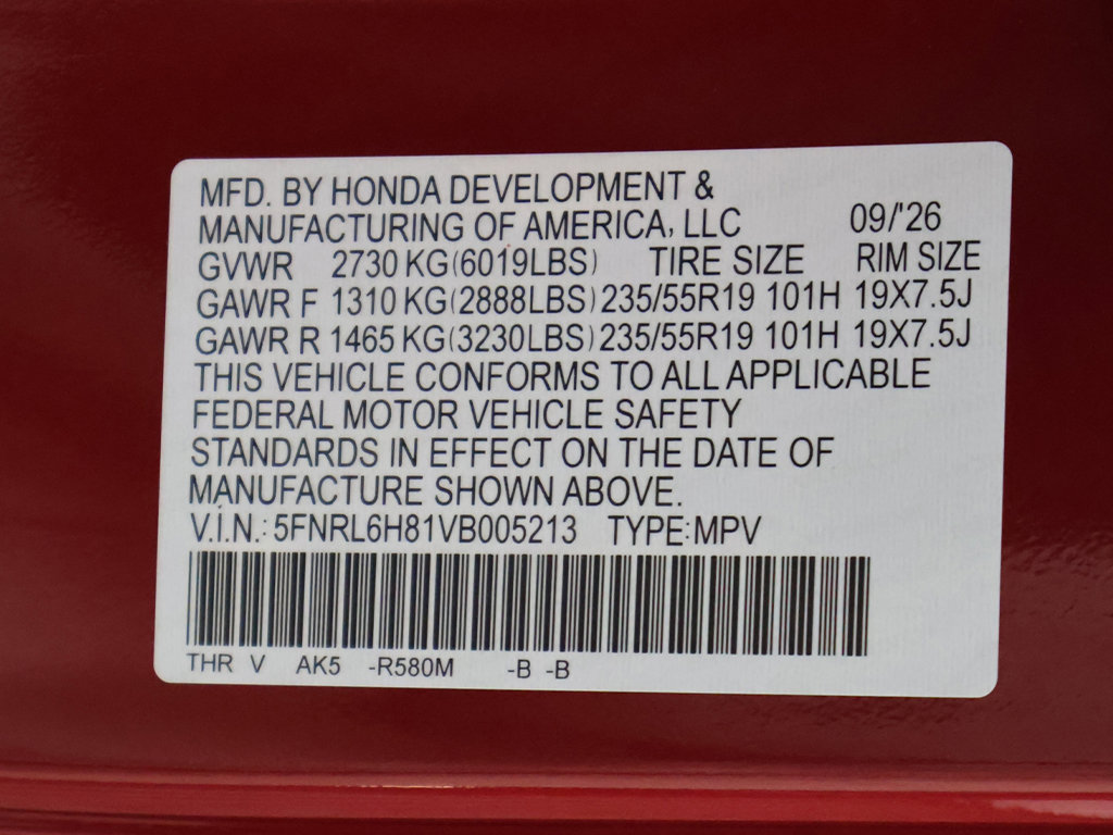 New 2027 Honda Odyssey Touring image 24