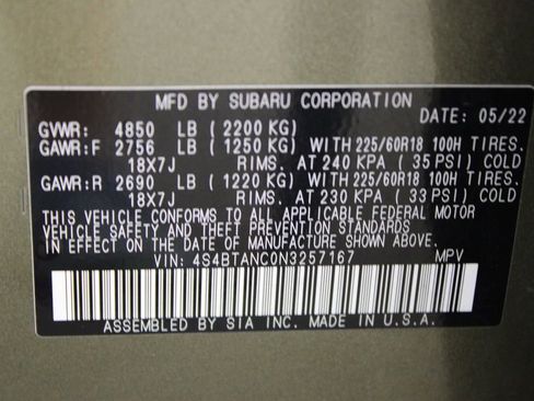 Used 2022 Subaru Outback Limited AWD/4WD image 34