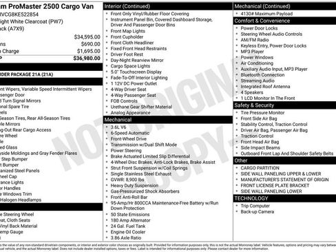 Used 2019 RAM ProMaster 2500 image 30