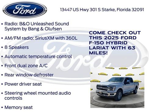 New 2025 Ford F150 Lariat w/ Equipment Group 502A High image 30