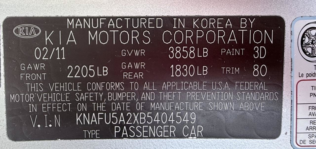 Used 2011 Kia Forte EX FWD image 17