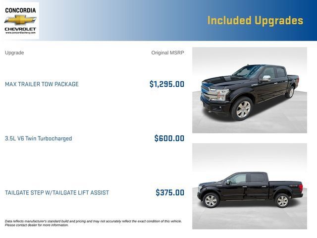 Used 2020 Ford F150 Platinum w/ Max Trailer Tow Package AWD/4WD image 9