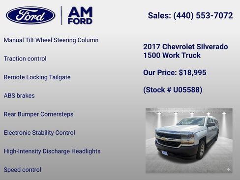 Used 2017 Chevrolet Silverado 1500 W/T RWD image 19