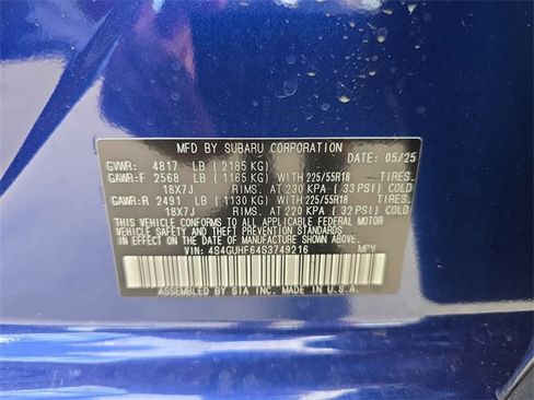 Certified 2025 Subaru Crosstrek 2.5i Sport w/ Popular Package #3A image 31