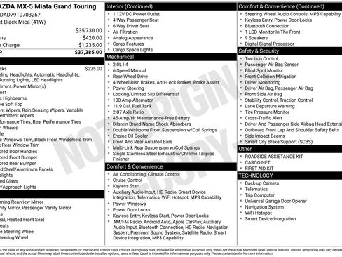 New 2026 MAZDA MX-5 Miata Grand Touring RWD image 21
