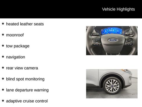 Used 2022 Ford Escape Titanium w/ Class II Trailer Tow Package AWD/4WD image 10