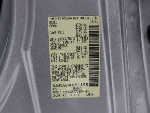 Used 2021 Nissan NV 3500 SL RWD image 31