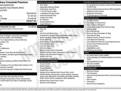 Used 2024 Subaru Crosstrek 2.0i Premium w/ Popular Package #4 image 28