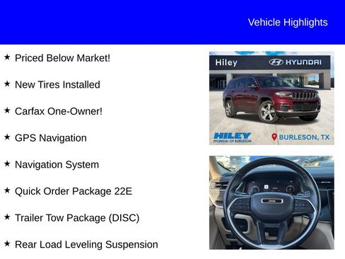 Used 2021 Jeep Grand Cherokee L Limited w/ Trailer Tow Package image 9