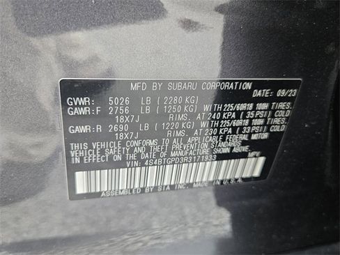 Used 2024 Subaru Outback Touring XT image 16