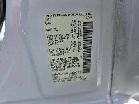 Used 2021 Nissan NV 2500 SV w/ Navigation Package image 24