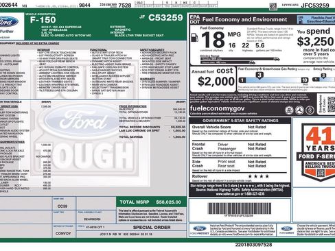 Used 2018 Ford F150 Lariat w/ Equipment Group 502A Luxury AWD/4WD image 45
