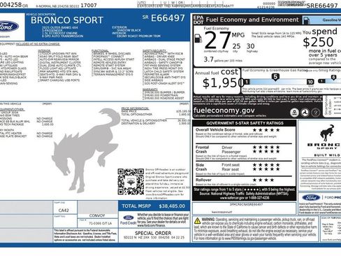 Used 2025 Ford Bronco Sport Outer Banks w/ Outer Banks Tech Package+ AWD/4WD image 38