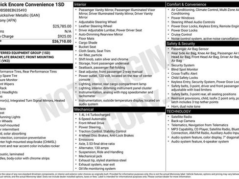 Used 2014 Buick Encore Convenience FWD image 38