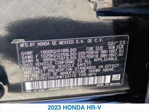 Certified 2023 Honda HR-V Sport image 26