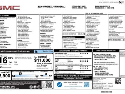 New 2026 GMC Yukon XL Denali w/ Denali Reserve Package