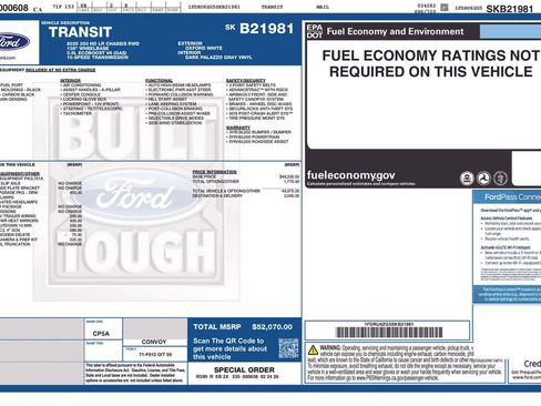 New 2025 Ford Transit 350 w/ Exterior Upgrade Package RWD image 2