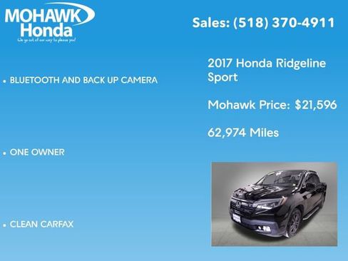 Used 2017 Honda Ridgeline Sport image 7