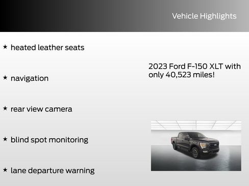 Certified 2023 Ford F150 XLT w/ Equipment Group 302A High image 4