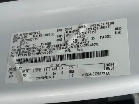 Certified 2022 Ford F150 XLT w/ Equipment Group 301A Mid AWD/4WD image 25