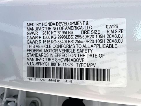 New 2026 Honda Pilot Elite image 14