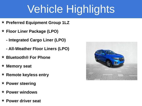 Used 2024 Chevrolet Equinox Premier w/ LPO, Floor Liner Package FWD image 3