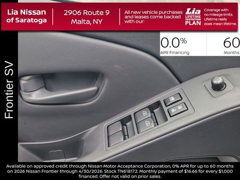 New 2026 Nissan Frontier SV w/ SV Convenience Package image 16
