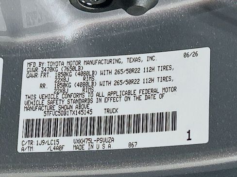 New 2026 Toyota Tundra Capstone AWD/4WD image 30