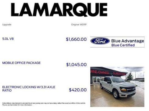 Certified 2024 Ford F150 XLT w/ Mobile Office Package RWD image 10