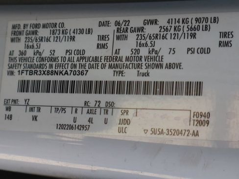 Used 2022 Ford Transit 250 148 High Roof Extended RWD image 49