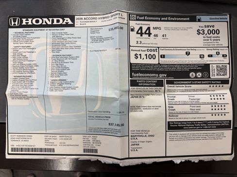 Used 2026 Honda Accord Sport image 40