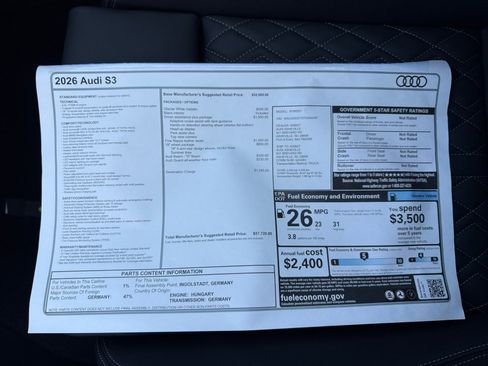 New 2026 Audi S3 Premium image 33