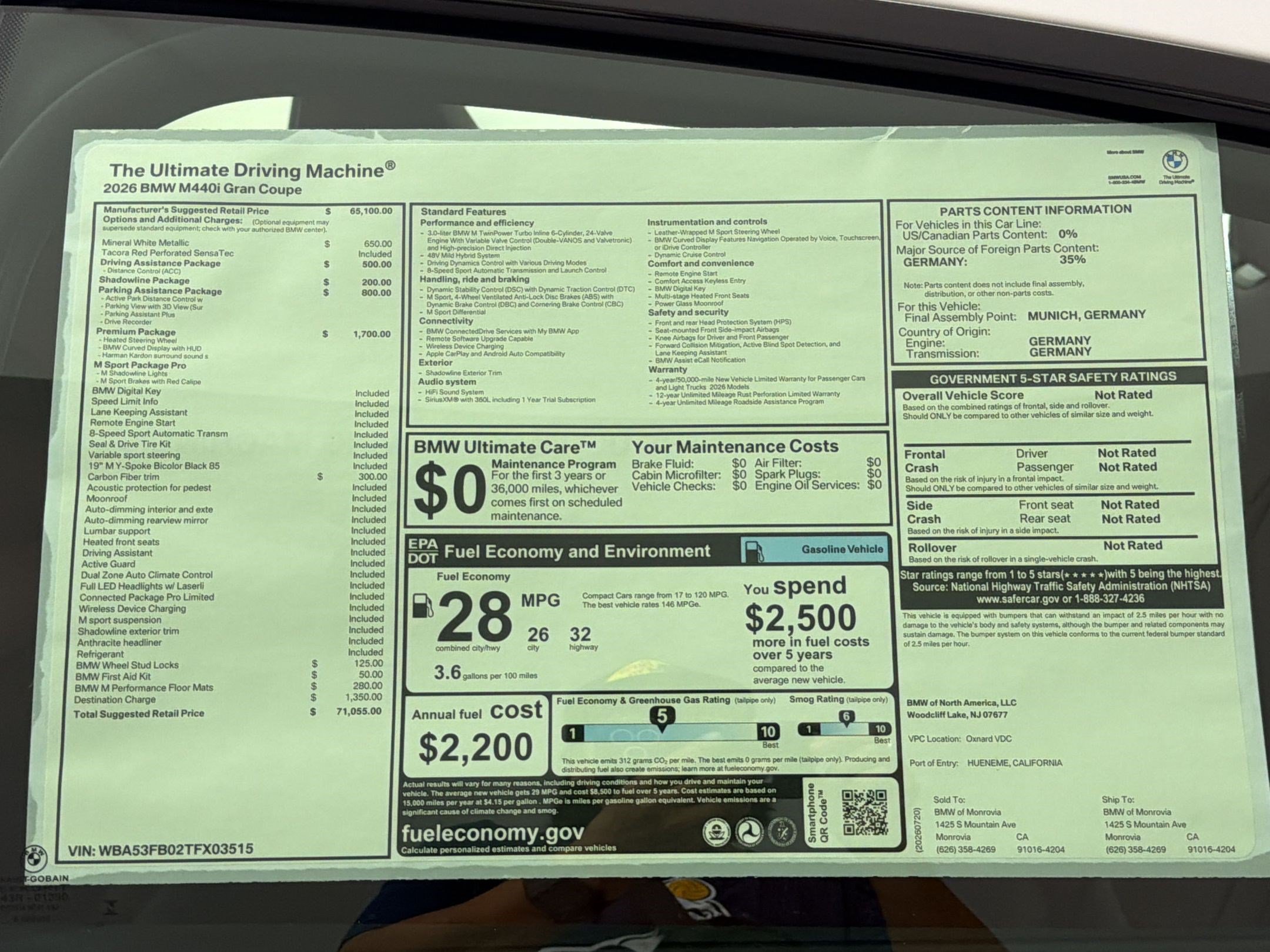 New 2026 BMW M440i w/ Premium Package RWD image 32