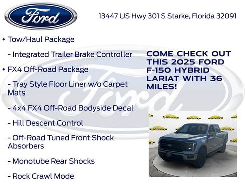 New 2025 Ford F150 Lariat w/ Equipment Group 501A Mid image 25