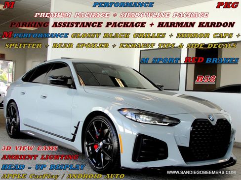 Used 2023 BMW M440i Gran Coupe M440i GC M PERF+HUD+3D CAMS+PR w/ Premium Package image 1