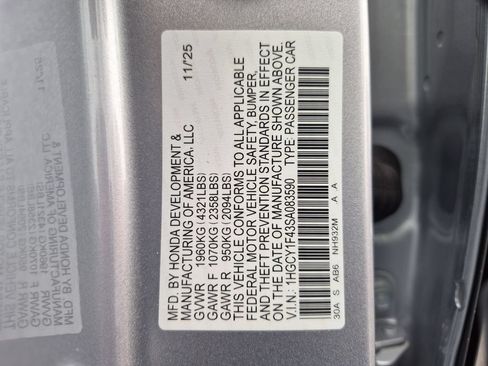 Used 2025 Honda Accord SE image 35