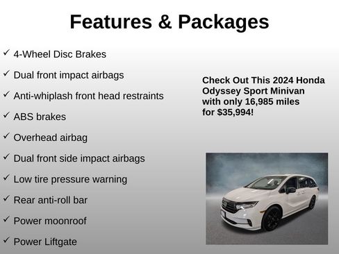 Certified 2024 Honda Odyssey Sport image 16