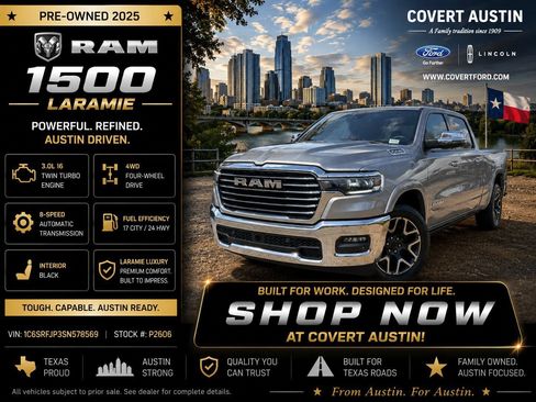 Used 2025 RAM 1500 Laramie AWD/4WD image 1